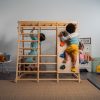 Climbing Board with Monkey Ladder – Wooden Wall Climber