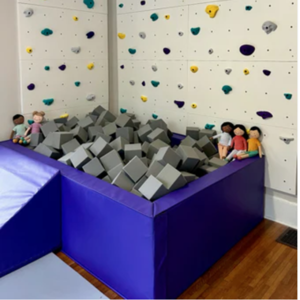 Foam Pit 4'x4' with 3” Cube Foam Blocks