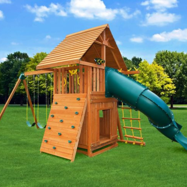 Multi-Purpose Jungle Gym – Outdoor Wooden Playset for Kids